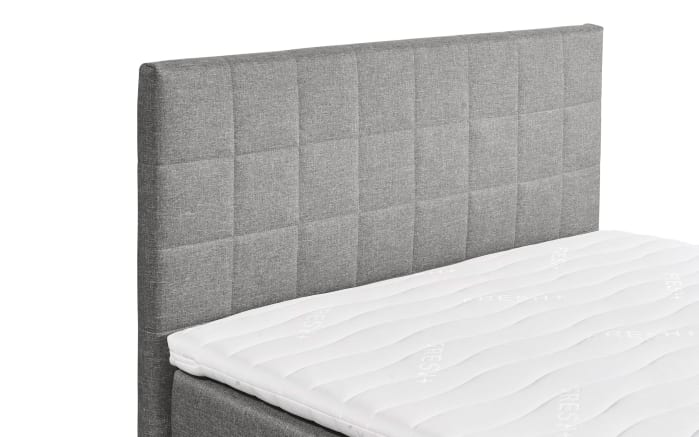 Boxspringbett Hawaii 2, light grey, 120 x 200 cm, inkl. Topper und Bettkasten-03