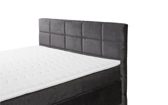 Boxspringbett Navarra 6, schwarz, 180 x 200 cm-02