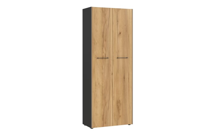 Aktenschrank Podium, Eiche Navarra Nachbildung/graphit matt, 196 cm-01