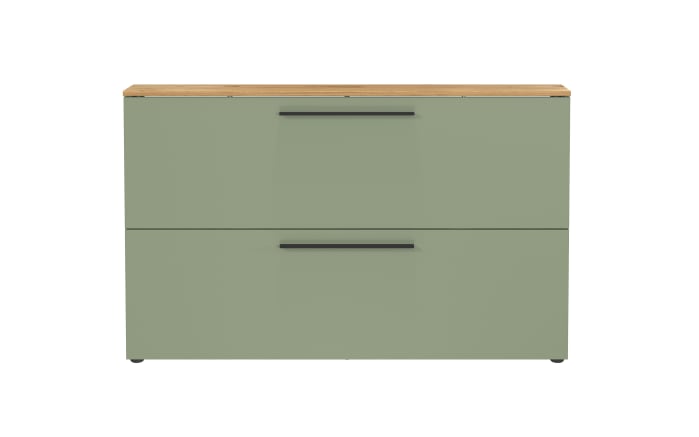 Schuhschrank Lissome, Grün/Eiche-Nachbildung, inkl. Schuhkörbe-02