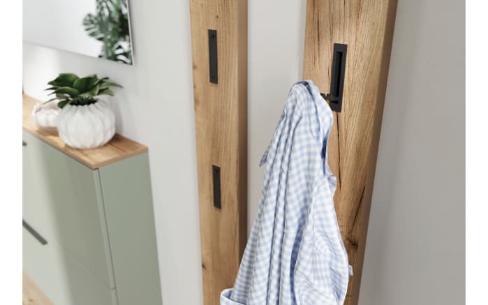 Schuhschrank Lissome, Grün/Eiche-Nachbildung, inkl. Schuhkörbe-09