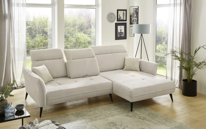 Wohnlandschaft Aversa, beige, inkl. Funktionen-03