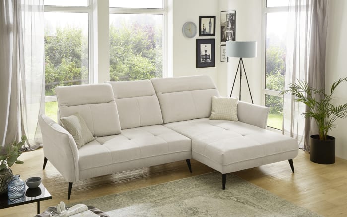 Wohnlandschaft Aversa, beige, inkl. Funktionen-02