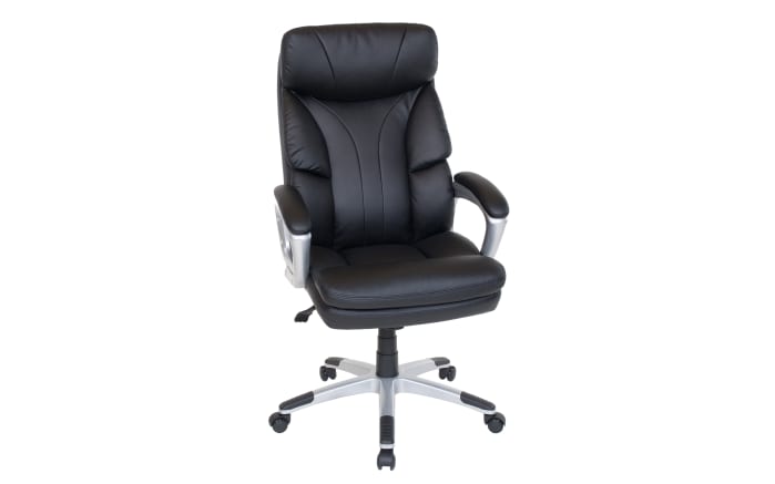 Bürostuhl Theodor XXL, Kunstleder schwarz-01