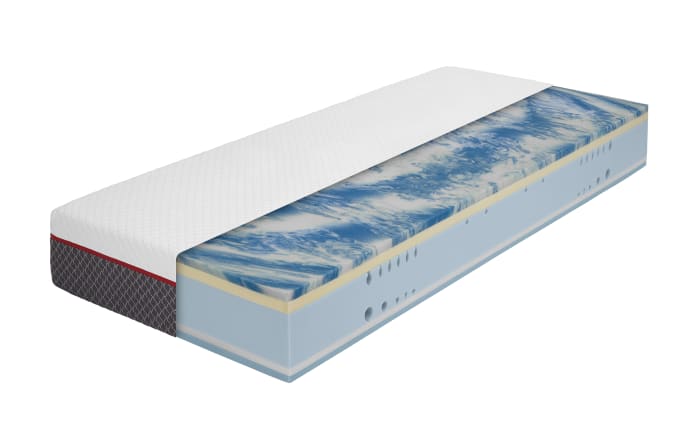 Gelschaum/Viskoelastik-Matratze G490, weiß, 80 x 200 cm-01