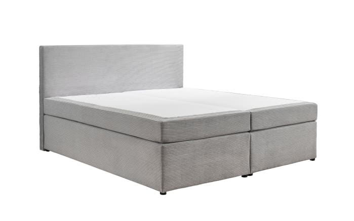 Boxspringbett Aspen, silber, 180 x 200 cm-03