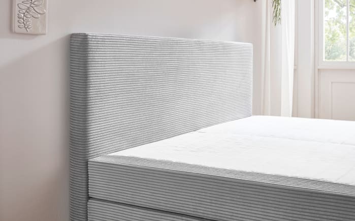 Boxspringbett Aspen, silber, 180 x 200 cm-04
