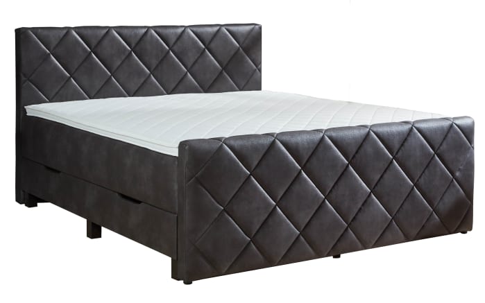 Boxspringbett BX2200 Chester, dunkelgrau, 180 x 200 cm-02