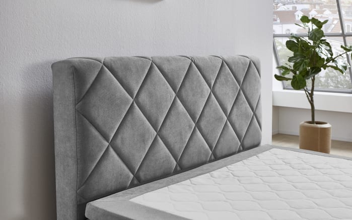 Boxspringbett BX2280 Jeff, grau, 120 x 200 cm-02