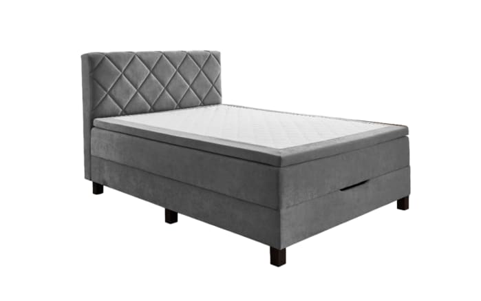 Boxspringbett BX2280 Jeff, grau, 120 x 200 cm-01