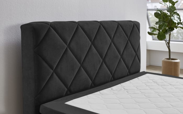 Boxspringbett BX2280 Jeff, schwarz, 140 x 200 cm-02