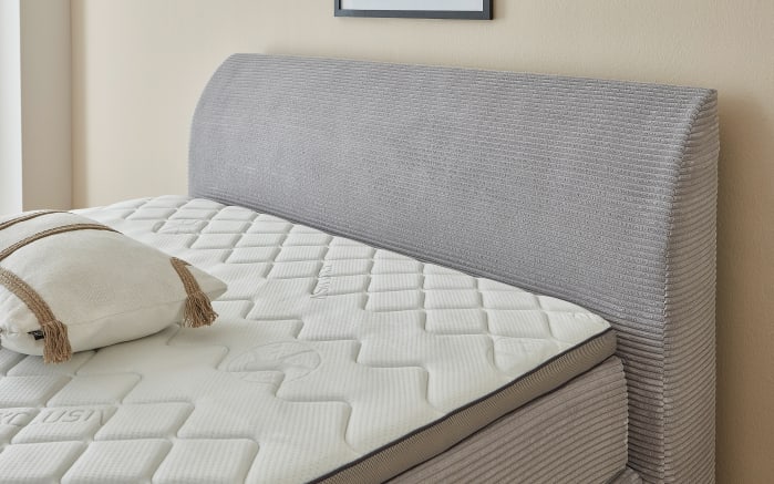 Boxspringbett Kurt, silber, 120 x 200 cm-03