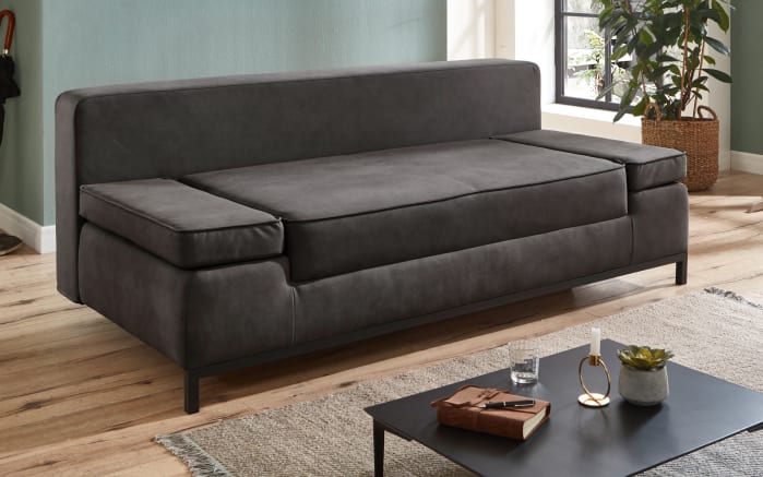 Schlafsofa SSO150 Jarny, anthrazit, 145 x 202 cm-03