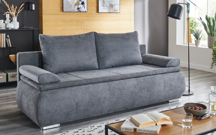 Schlafsofa SO160 Lenon, grau, 146 x 202 cm-01