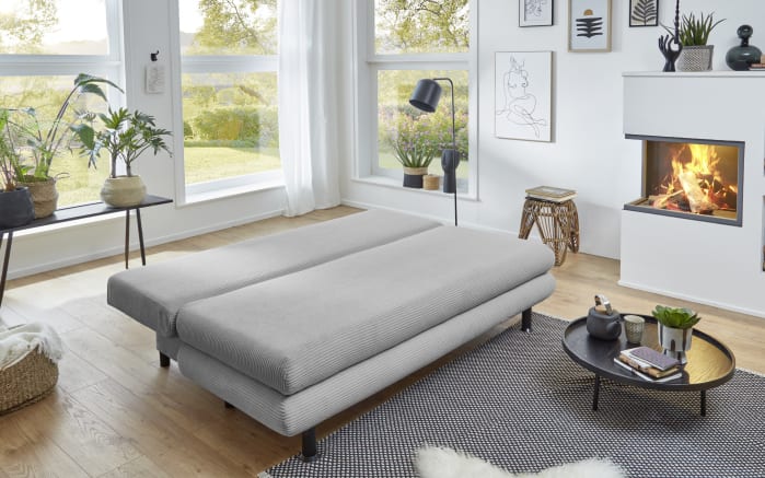 Schlafsofa SO 240 Bern, silber, 140 x 190 cm-02