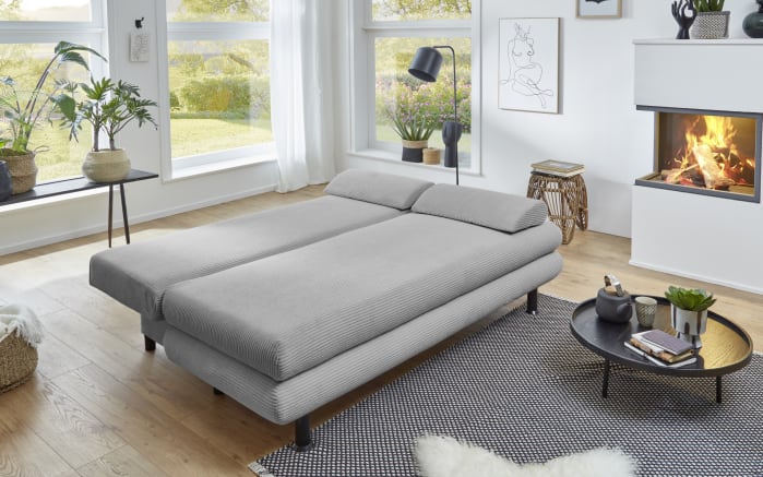 Schlafsofa SO 240 Bern, silber, 140 x 190 cm-03