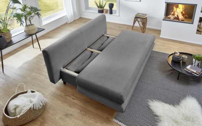 Schlafsofa SO 240 Bern, grau, 140 x 190 cm-03