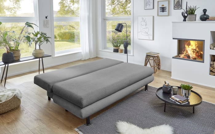 Schlafsofa SO 240 Bern, grau, 140 x 190 cm-04