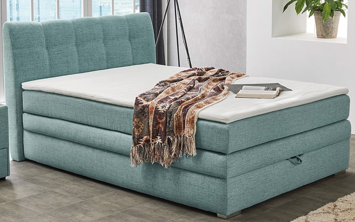 Boxspringbett Amelie, mint, 140 x 200 cm-01