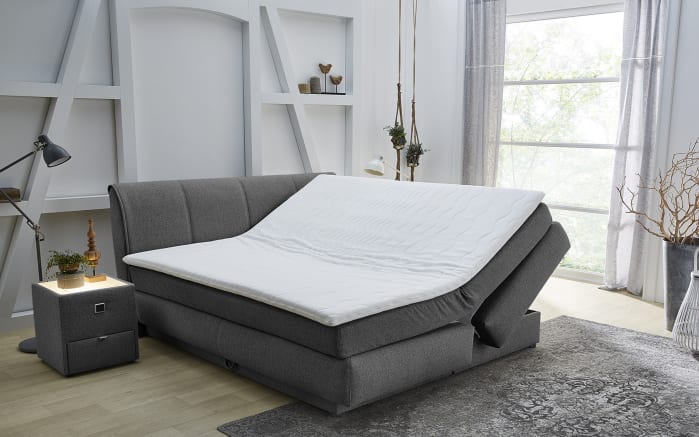 Boxspringbett Carla Mix, dunkelgrau, 180 x 200 cm, Härtegrad medium und fest-02