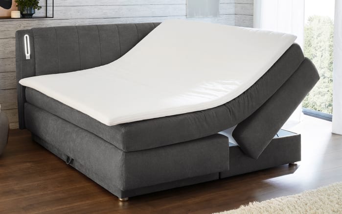 Boxspringbett Lotta Mix, grau, 180 x 200 cm-02