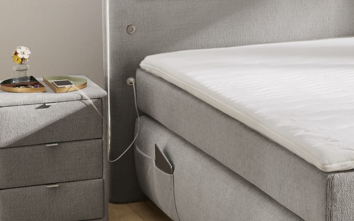 Boxspringbett Livia Mix, grau, 180 x 200 cm, H3/H4, inkl. 2 USB-Ladeports-03