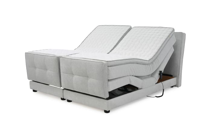 Boxspringbett Paloma 180, hellgrau, 180 x 200 cm, inkl. motorischer Verstellung-07
