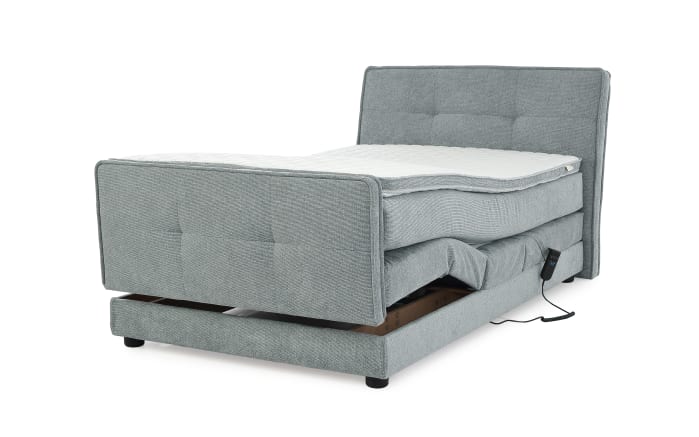Boxspringbett Paloma 120, grau, 120 x 200 cm, inkl. motorischer Verstellung-06