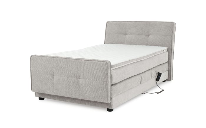 Boxspringbett Paloma 120, hellgrau, 120 x 200 cm, inkl. motorischer Verstellung-04