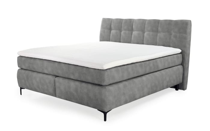 Boxspringbett Gitta 140, grau, 140 x 200 cm-02