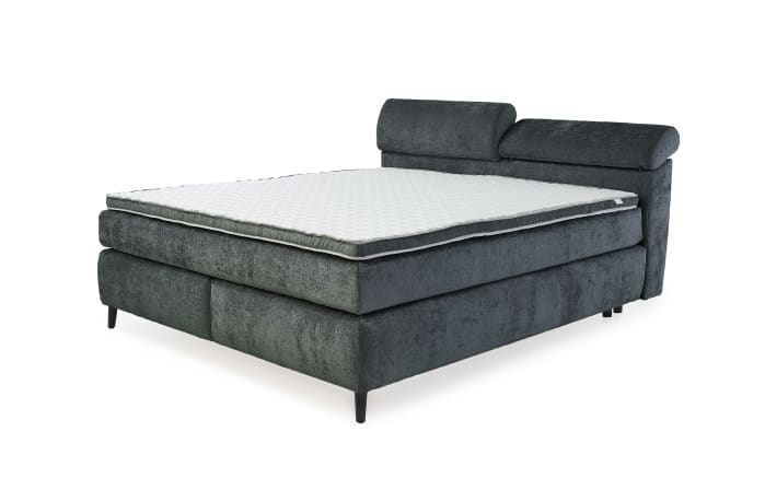 Boxspringbett Diva Mix 180, anthrazit, 180 x 200 cm, H3/H4, inkl. Dreamline Kaltschaumtopper-02