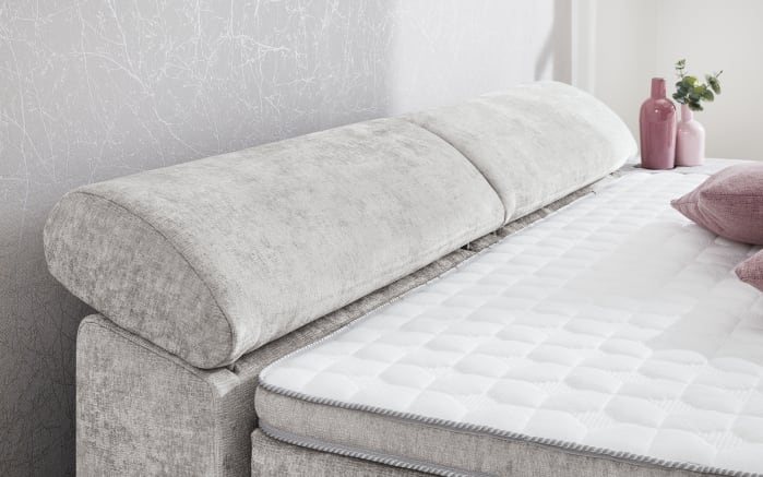 Boxspringbett Diva Max 180, hellgrau, 180 x 200 cm, H4, inkl. Dreamline Kaltschaumtopper-02