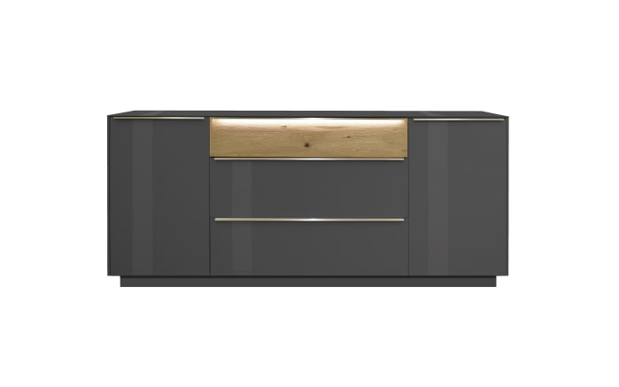 Lowboard Nova, anthrazit/Eiche massiv, inkl. Griffbeleuchtung-02