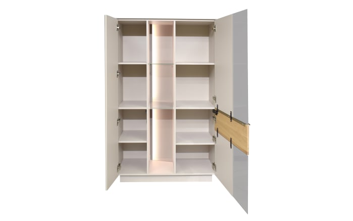 Highboard Nova, kaschmir/Eiche massiv, inkl. Griffbeleuchtung-03