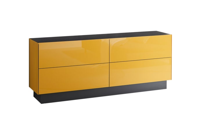 Lowboard Colors, goldgelb, inkl. Sockel-01