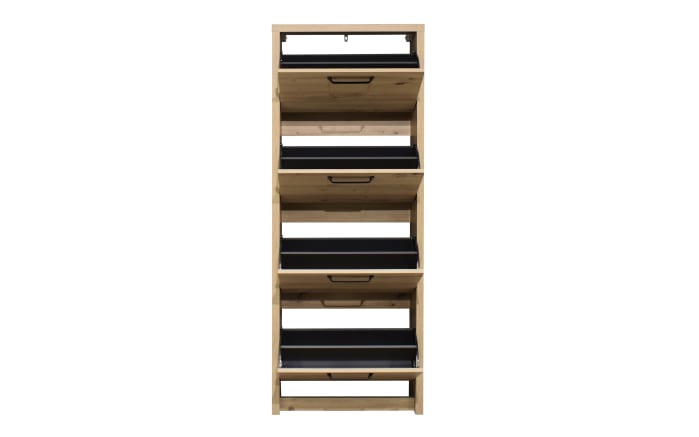 Schuhkipper Klapp, Asteiche-Nachbildung, 64 x 169 cm -03