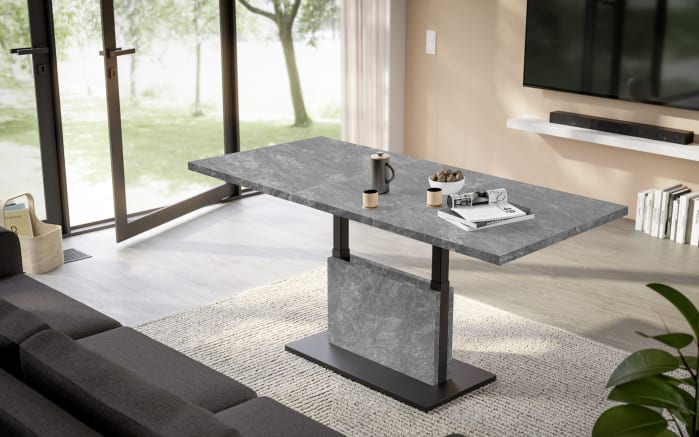 Couchtisch Lift, grau, inkl. Synchronauszug-02