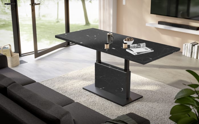 Couchtisch Lift, schwarz, inkl. Synchronauszug-02