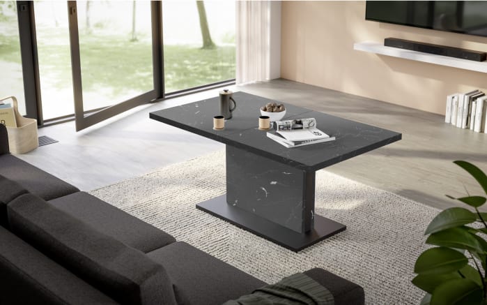 Couchtisch Lift, schwarz, inkl. Synchronauszug-01