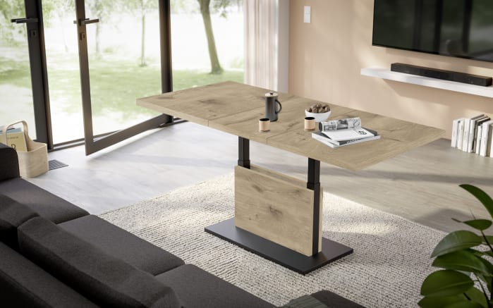 Couchtisch Lift, Vikink Oak Nachbildung, inkl. Synchronauszug-02