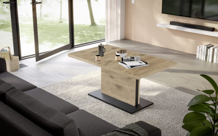 Couchtisch Lift, Vikink Oak Nachbildung, inkl. Synchronauszug-01