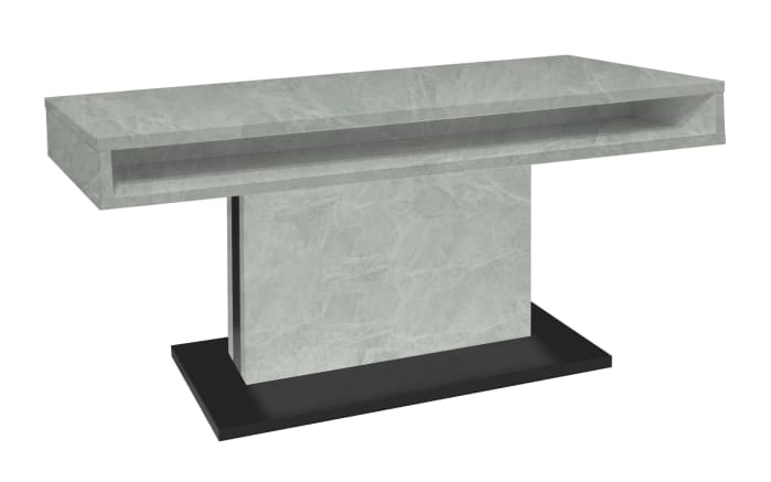 Couchtisch Lift, Keramik weiß Nachbildung, inkl. Höhenverstellung-01