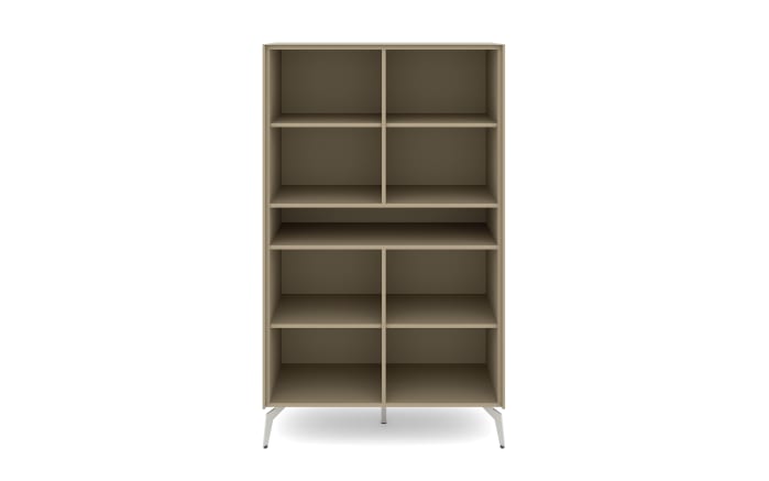 Highboard Reno, taupe/Edelstahl-Nachbildung-03