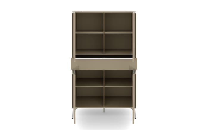 Highboard Reno, taupe/Edelstahl-Nachbildung-08