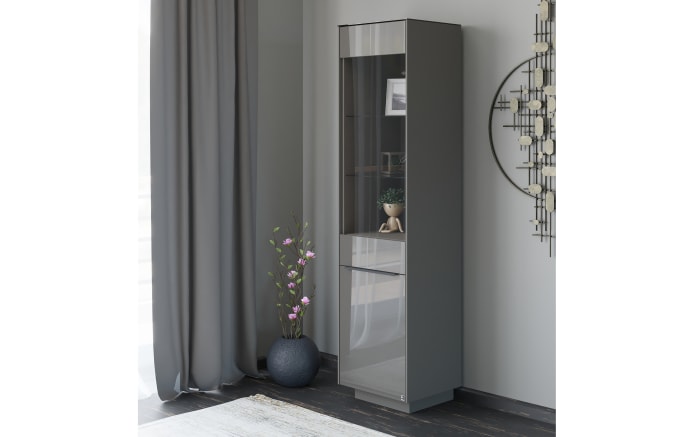 Standvitrine Reno, anthrazit/graphit-09