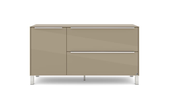 Lowboard Reno, taupe/Edelstahl-Nachbildung-02