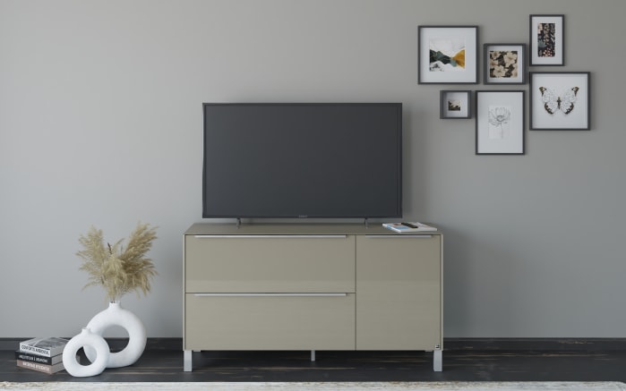 Lowboard Reno, taupe/Edelstahl-Nachbildung-07