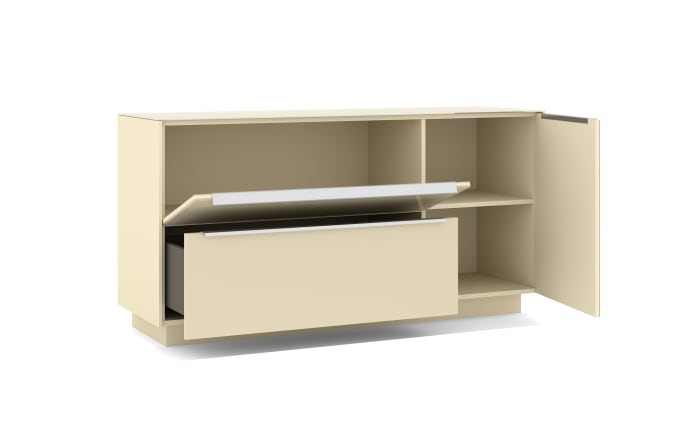 Lowboard Reno, kaschmir/Edelstahl-Nachbildung-06