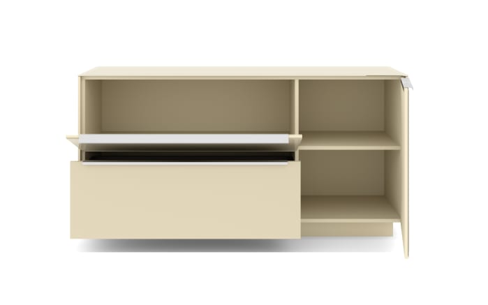 Lowboard Reno, kaschmir/Edelstahl-Nachbildung-07