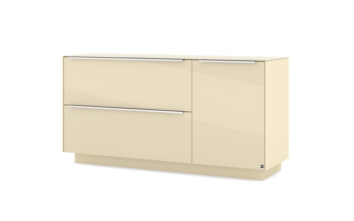 Lowboard Reno, kaschmir/Edelstahl-Nachbildung-01